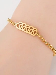 男女通用钛钢脚链，高端情侣首饰