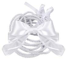 1 件白色传统婚礼套索绳，婚礼情人节仪式装饰，天主教团结绳，适合婚礼仪式