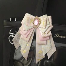 Accessori di supporto fai-da-te per fiocchi meravigliosi - accessori per badge e borse - supporto per badge versatile e originale - accessori decorativi per fiocchi stile Lolita - fermaglio per bordi - di ritorno a scuola