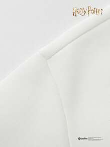 Balabala Kids Tween Boys' Long-Sleeve Sweatshirt, Casual Pattern Crew Neck Sweatshirt - Original White - View 6