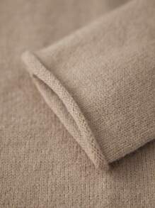 European And American Versatile Soft Knitted Cardigan Women's Retro Button Sweater Knitted Jacket Ins Style - Light Brown - View 5