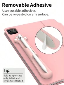 Silicone Pen Holder Compatible With Apple Pencil Pro 1st 2nd USB-C Cute Paw Stylus Pen Case Compatible With Samsung S Pen S6 Lite S7 FE S8 S9 S10 Tablet Accessories