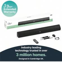 MAJORITY Snowdon | Bluetooth Sound Bar For TV | Built-In Subwoofer | 120 Watts 2.1 Channel Sound | RCA Optical And AUX Connection | Wall Mountable | 81 CM | Remote Control Included White - white1 - View 5