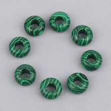 2 件/批天然石珠多色算盘形状大孔散珠适用于珠宝制作 DIY 项链手链配件 - Beads - 查看 10