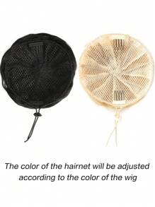 1 件装 4 英寸合成发髻 束带发髻 假发 灵活可调节 棕色黑色金色发髻 马尾辫 女式 - 彩色 - 查看 6