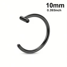 1/3pcs Fake Lip Ring Fake Piercing Stainless Steel Fake Nose Ring Septum Non Piercing Punk Women Body Jewelry