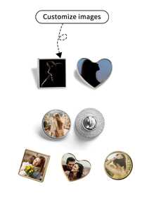1pc Customized Silver/Gold Round, Heart, Square Metal Brooch Pins, Fashion Clothing Accessory, Gift,Durable,Engraved,Stainless,Colorful,Cute,Adorable,Funny,Y2K,Stylish,Casual,Cuties,Unisex,Custom,Personalized,Unique,Customized,Ideal Gifts For Him,Ideal Gifts For Her,Her,Girlfriend,Friends,Grandparents,Family