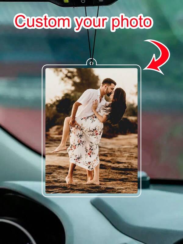 1pc3pcs Customized Photo Acrylic Car Central Control Backpack Pendant, Double-Sided Effect, Personalized With Your Favorite Memories, Perfect For Lovers, Friends, Pets, Valentine's Day, Valentine's Day Decor Gifts Birthday Graduation