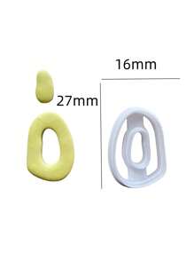 Simple Geometry Polymer Clay Cutter For Earring Making Soft Pottery Earrings Women DIY Studs Jewelry Pendants Clay Tools - Clay Cutters - View 17