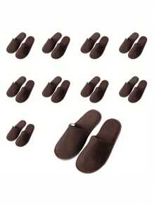 5 pares de pantuflas de lujo, suela de EVA súper suave antideslizante, estilo casual, lavables a mano/máquina, pantuflas unisex para interiores, para todas las estaciones
