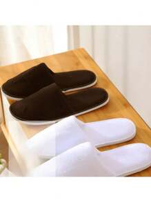 5 pares de pantuflas de lujo, suela de EVA súper suave antideslizante, estilo casual, lavables a mano/máquina, pantuflas unisex para interiores, para todas las estaciones