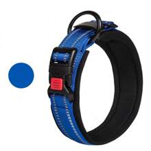 Collar reflectante ajustable para perros pequeños, medianos y grandes con hebilla de seguridad de nailon