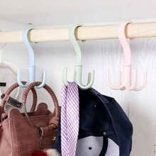 3pcs Multi-Functional Rotating 4-Hook Rack, For Hanging Clothes, Hats, Bags, Scarves, Closet Storage, Entryway Bedroom, Organizer, Home Storage, For White T-Shirt Women, Black Pants Women, Ladies Winter Clothes, Dress, Winter Clothes For Ladies, Elegant Woman Dresses, White Shirt For Ladies, Long Sleeve, White Jumpsuit For Women, Spring Dresses For Women, Spring Outfits For Women, Spring, Spring Clothes, Minimalist, Summer Tops Storage