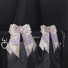 Accessori di supporto fai-da-te per fiocchi meravigliosi - accessori per badge e borse - supporto per badge versatile e originale - accessori decorativi per fiocchi stile Lolita - fermaglio per bordi - di ritorno a scuola