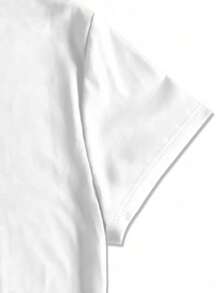 1 Piece, 180gsm, Fashionable Crew Neck T-Shirt - Print T-Shirt For Women- Polyester Casual Short Sleeve Crew Neck Top - Lightweight & Breathable For Spring & Summer Wardrobe