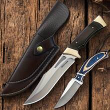 PU 皮革刀架/刀鞘/刀架，可挂在腰部，有效保护您的刀具并防止手部受伤（仅刀袋，不含刀） - 棕色 - 查看 7