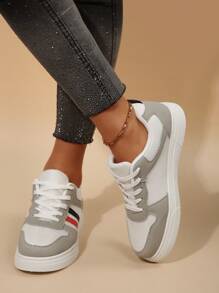 New Women's Canvas Sneakers, Breathable Soft-Sole Sport Casual Shoes, Suitable For Students, Outdoor Leisure Use - White - View 6