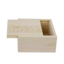 Caja de madera sin terminar con tapa deslizante, caja de madera de nuez de la India natural para tarjetas, caja de joyas para almacenamiento y decoración del hogar, de vuelta al colegio - Multicolor - Ver 15