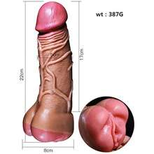 2 In 1 Realistic Masturbation Pocket Pussy Masturbators Adult Sex Toy With 3D Textured, Soft Lifelike Penis Clitoris Vaginal G-Spot Penis For Male Women