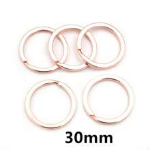 20Pcs 25-30mm Metal Key Ring Laveros Clasp Findings Key Chain Split Ring DIY Jewelry Making Accessories Findings - Split Ring - View 11