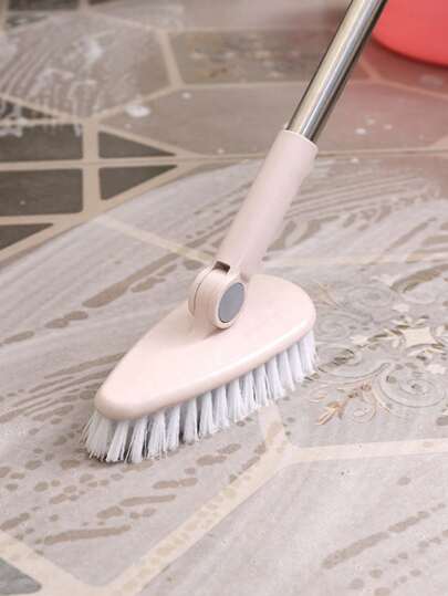 1 Set Disassembly Rotatable 180° Stiff Bristles Cleaning Brush, All-Angle Floor Brush Cleaning Tool