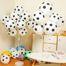 12/20/25pcs/Set Football Themed Latex Balloons, 12 Inch, Birthday Party, Match Victory Celebration Decorations