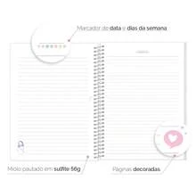 iscool Colors Sweet Stripes Colors Spiral Notebook For Women - 紫色和淡紫色 - 查看 7