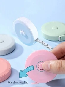2pcs Customized Adorable Scandinavian Style Mini Measuring Tape, Compact Soft Leather Ruler For Body Measurement, Waist, Hip, Chest Circumference, Height, Student's Cute Measuring Tool, Personalized Slide Gift, Valentine's Day, Ramadan Small Gift