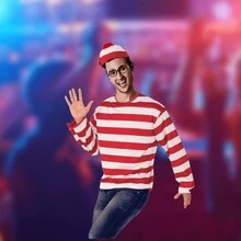 Willie Set Of Three Pieces (Sombrero + Gafas + Camiseta) Costume For One Piece For Adults L, Mono Costume For Halloween, Costume For Carnival