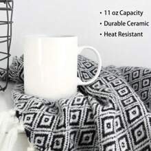 1pc 11oz She Has The Soul Mug Ceramic Coffee Cup, Double-Sided Printing, Washable Reusable Milk Cup Coffee Cup Multi-Purpose Travel Mug, Ideal Fun Gifts For Wife Mom Daughter Sister Friend, Unique Holiday Gifts