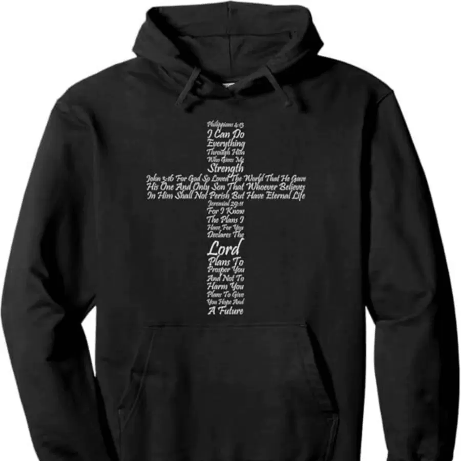 Sudadera con capucha para mujer con fe religiosa cristiana Sudadera con capucha para mujer con la cruz de inspiración