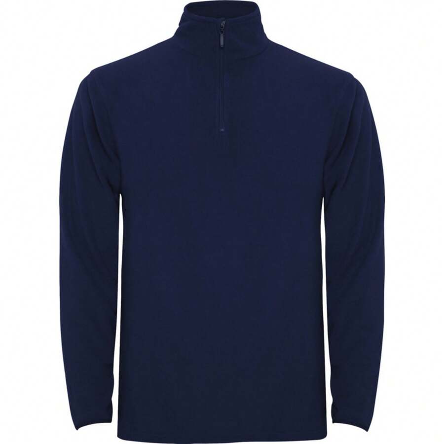 Roly Mens Himalaya Quarter Zip Fleece Jacket (Navy Blue) - 155gsm 100% Polyester - Blue - View 1