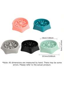 New Pet Cat High Foot Bowls, Protect Neck Vertebra, Spill-Proof Plastic Slanted Cat/Dog Food Feeder Dishes
