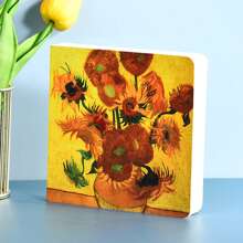 1pc 200-Page Creative Sketch Book, High-Quality Van Gogh Oil Painting Style 20K Professional Hand Drawing Notebook