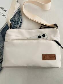 Unisex Bag, Fashionable And Versatile, Shoulder Bag, Multi Compartment Crossbody Bag, Nylon Fabric Anti Splash, Shoulder Crossbody Bag Spring School Supplies Purse Sling Bag