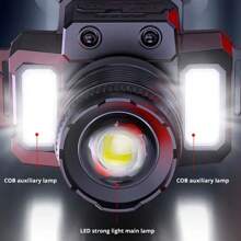 Staaricc 1/2/4pcs Set LED Motion Sensor Headlamp, IPX4 Waterproof HXP50 + COB Rechargeable Headlight For Outdoor Camping Fishing Cycling Climbing Sensors