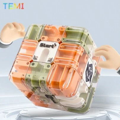  TEMI 3D迷宫儿童益智玩具深受3岁以上儿童喜爱，生日圣诞节复活节礼物