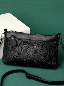 Men's Shoulder Bag Casual Crossbody Bag Office Bag Sling Bag - Black - View 1