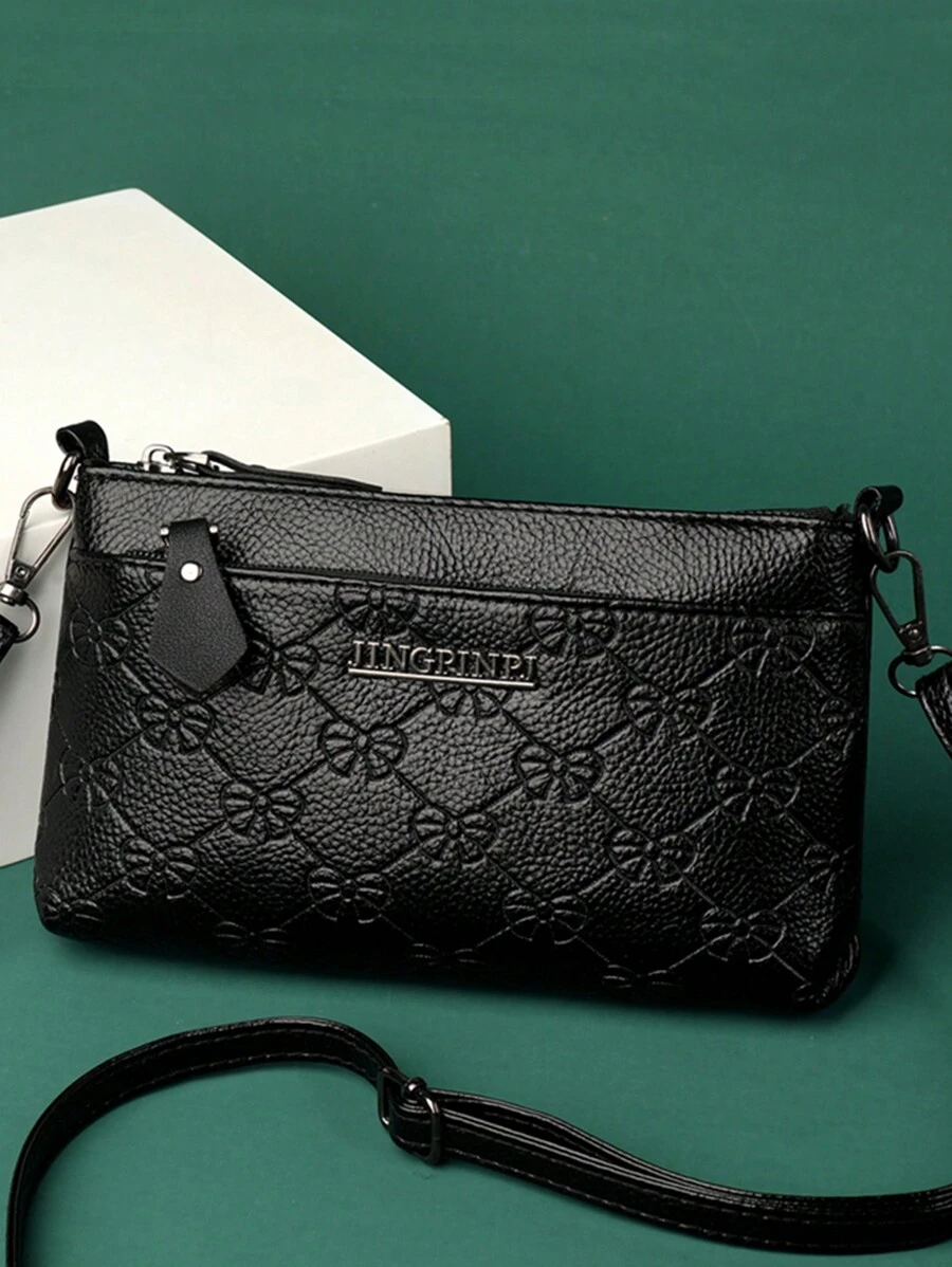 Men's Shoulder Bag Casual Crossbody Bag Office Bag Sling Bag - Black - View 1