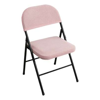 Juego de fundas para asiento y respaldo de sillas de comedor plegables, color liso, jacquard elástico, para decoración del hogar