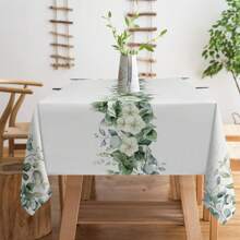 1/2 chiếc Khăn trải bàn hình chữ nhật màu xanh lá cây xô thơm, Khăn trải bàn bằng polyester khuynh diệp cho mùa xuân, Lễ rửa tội cho em bé, Sinh nhật, Trang trí đám cưới, Đồ dùng cho bữa tiệc - màu xanh lá - Xem 16