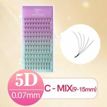 SONG LASHES 4D 5D Sharp Thin Pointy Base Premade Fans Eyelash Extensions Make Up Tool For Salon Beauty C D Curl Lash Clusters, Eyelash Clusters, Individual Eyelashes, Lashes, Fake Lashes - Black - View 14