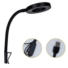 LED Clip-On Aquarium Light, 8W Waterproof USB Powered Fish Tank Light, 360° Flexible Adjustable Aquarium Light For Fish/Plants