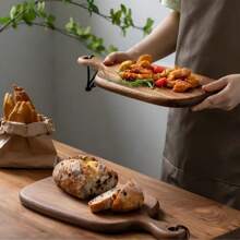 1 pieza Bandeja de madera natural y elegante, asimétrica, de estilo rústico para decoración del hogar, estilo japonés, bandeja de madera multiusos adecuada para sushi, pasteles, pastelería, hornear, jabón, toallas, accesorios, velas, aromaterapia, jarrones, café, aperitivos, barbacoa, bebidas, joyería, bandeja de madera para baño, tocador, jardín, suculentas, almacenamiento, picnic al aire libre, fiesta, boda, comedor y ocasiones especiales