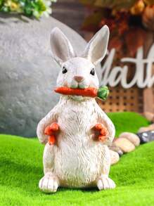 Easter Bunny Resin Sculpture, Realistic Animal Design, Bedroom Decor, Living Room Artwork, Garden Courtyard Figurine, Holiday Atmosphere Decoration Gifts Birthday Graduation