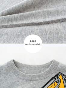 Young Boy 3-Piece Set Summer New Excavator & Car & Letter Printing Short Sleeve T-Shirt - Multicolor - View 4