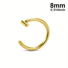 1/3pcs Fake Lip Ring Fake Piercing Stainless Steel Fake Nose Ring Septum Non Piercing Punk Women Body Jewelry
