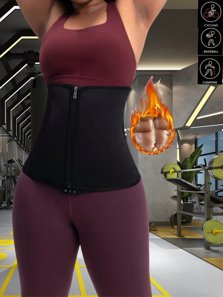 1 件户外骑行跑步健身束腰带，男女通用，9 骨瑜伽腰部训练束腰带，复古风格运动腰部支撑