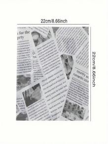 500pcs Brown Square Grease-Proof Paper, Kitchen Absorbent Oil Paper, Fermentation Oil Paper, Burger Paper Packaging, French Fries, Oil Absorption Paper, Anti-Oil Pad Paper, Newspaper Blotting Paper, French Fries, Hamburger, Fried Chicken, Bread Baking Tray Oil Paper, Barbecue Degreasing Paper, Commercial Baking Kitchen Oil Paper, Air Fryer Baking Hamburger Paper Pad, Absorbent Film, Household Kitchen Supplies