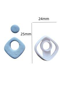 Simple Geometry Polymer Clay Cutter For Earring Making Soft Pottery Earrings Women DIY Studs Jewelry Pendants Clay Tools - Clay Cutters - View 14